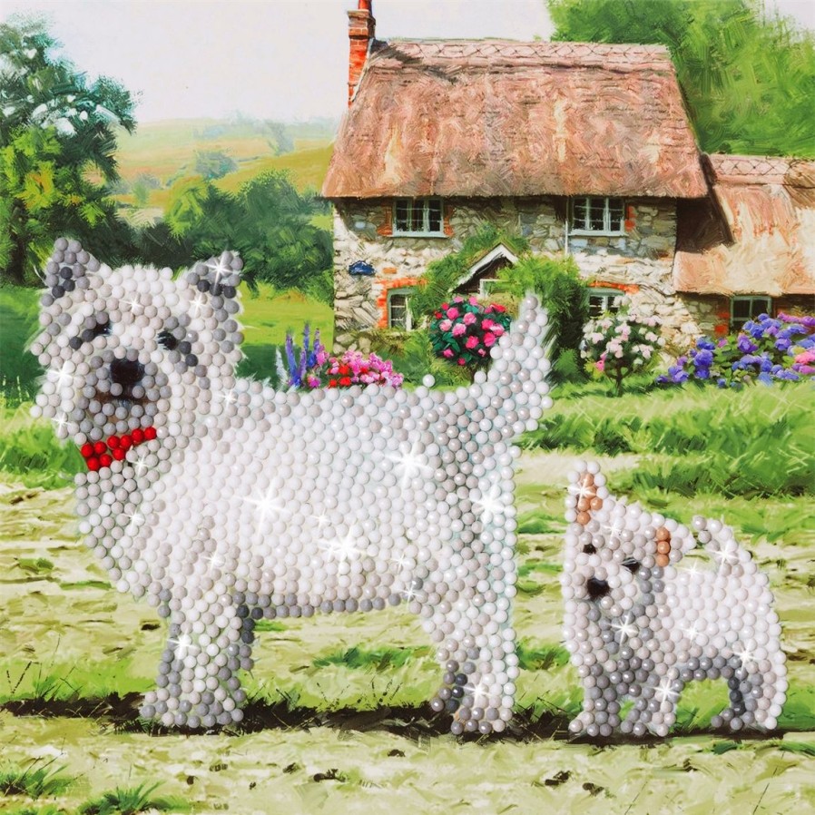 Maison Et Decoration Tempsl | Carte Perles A Coller Crystal Westies Westies