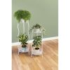 Maison Et Decoration Tempsl | Support Piedestal Blanc Pour Plante