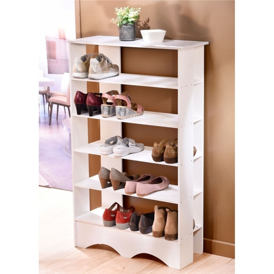 Menage Et Entretien Du Linge Tempsl | Etagere A Chaussures Blanche