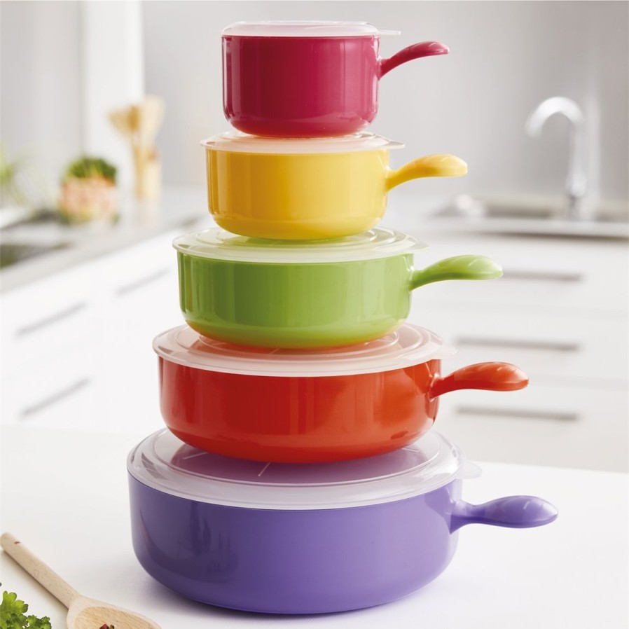 Cuisine Tempsl | 5 Casseroles Micro-Ondes Couleur