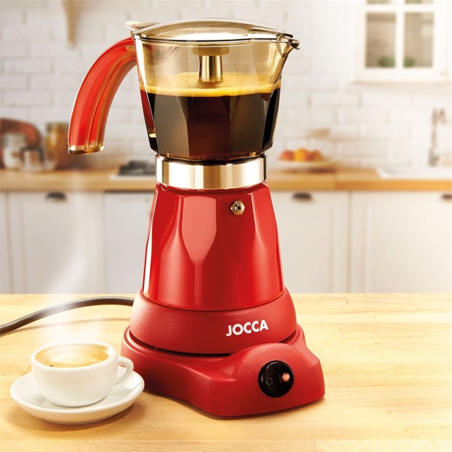 Cuisine Tempsl | Cafetiere Italienne Electrique Rouge