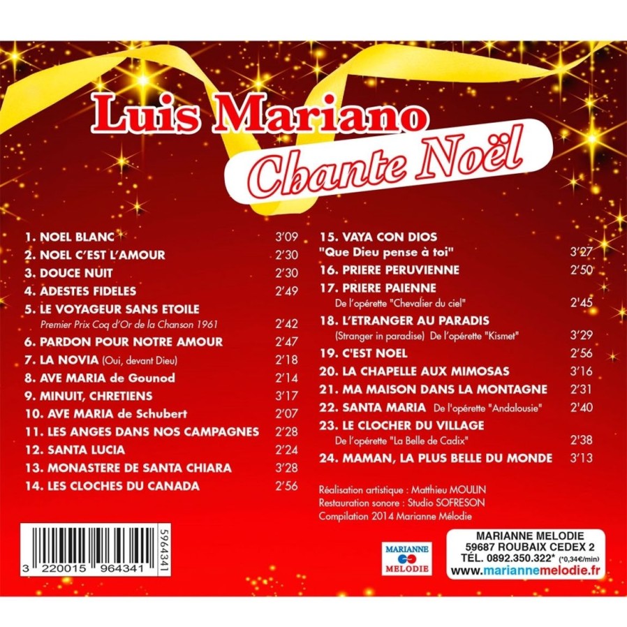 Maison Et Decoration Tempsl | Cd Luis Mariano Chante Noel