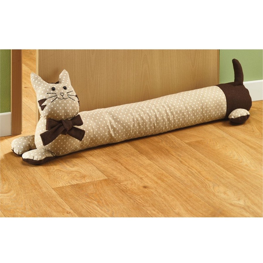 Maison Et Decoration Tempsl | Bas De Porte Chat Beige