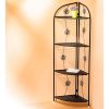 Maison Et Decoration Tempsl | Etagere D'Angle A Fleurs En Metal