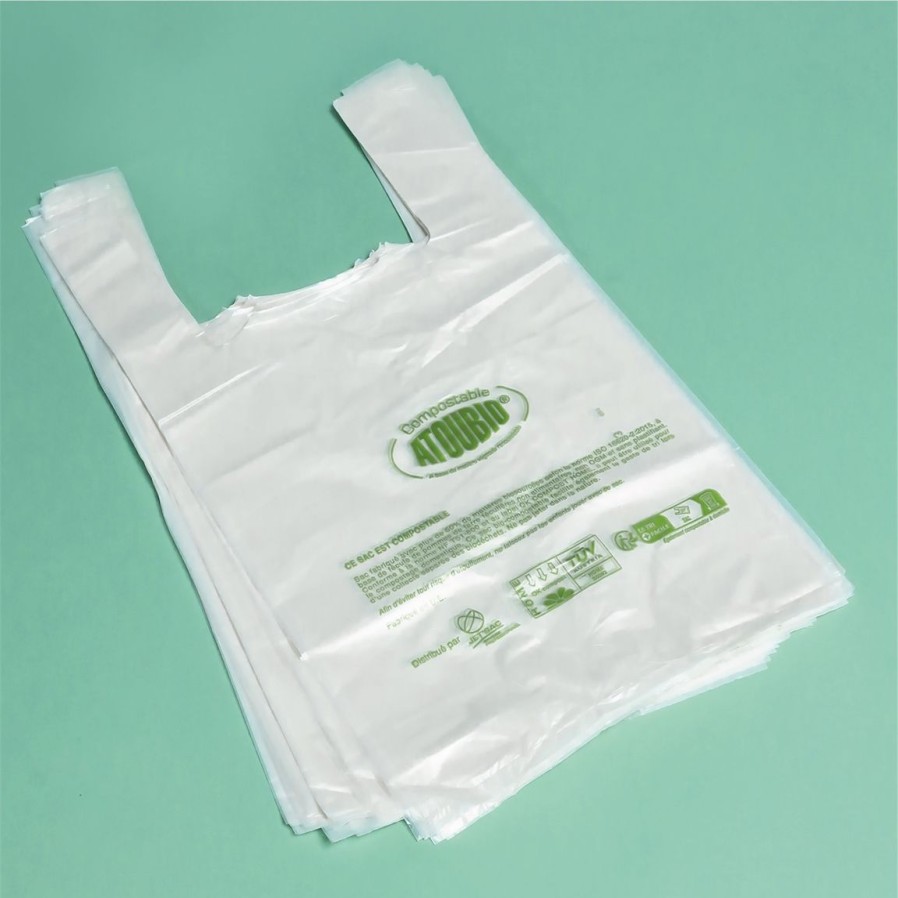 Cuisine Tempsl | 100 Sacs Compostables A Poignees 6 Litres