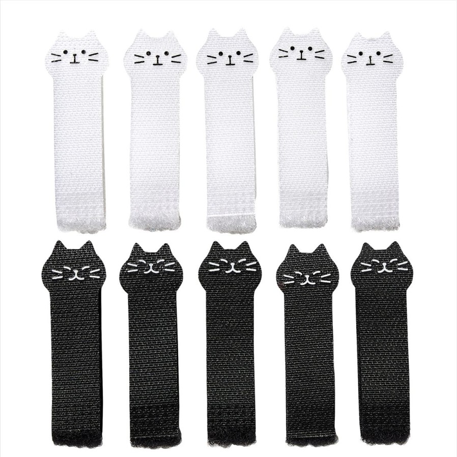 Maison Et Decoration Tempsl | Lot De 10 Attaches Cables Chats